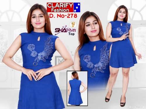 One Piece Blue Dress For Girls by Clarify Fashion