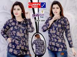 Printed Ladies Cotton Shirt