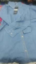 Fancy Denim Silk Shirt