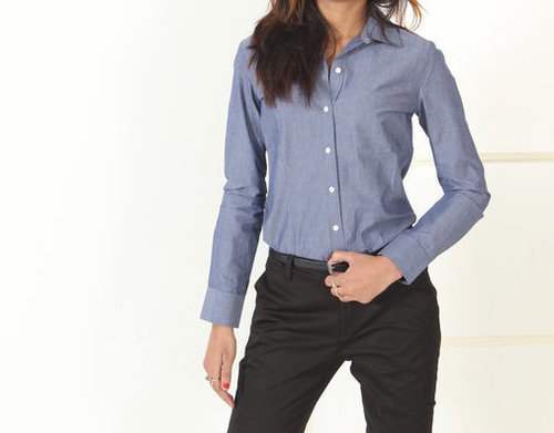 Blue Ladies Formal Shirt 