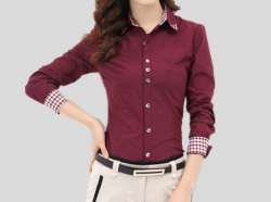 Formal Ladies Plain Shirt by Vs Creations
