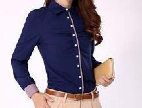Ladies Formal Blue Shirt