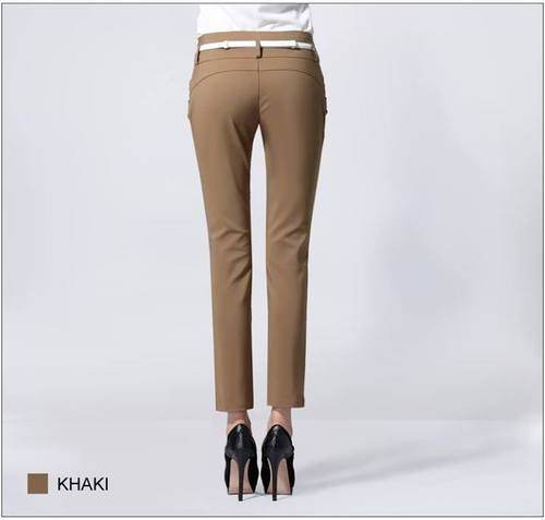 Ladies Plain Brown Trouser  by Vs Creations