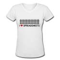 ladies-white-half-t-shirt