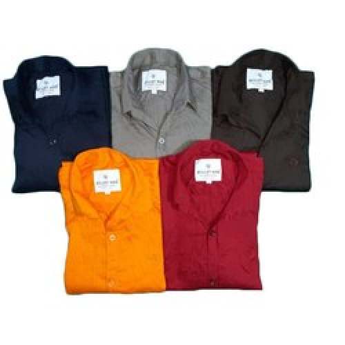 Mens Cotton Plain Casual Shirt by Sammi Garments