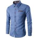 mens-plain-denim-shirt