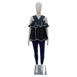 Sleeveless V Neck Fancy Top