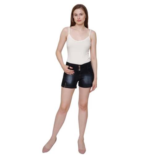 Shaded Denim Shorts For Girls by ACJ Mart Private Limited