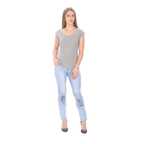 Sky Blue Denim Jeans For Girls