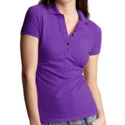 Plain Collar neck Ladies t shirt 