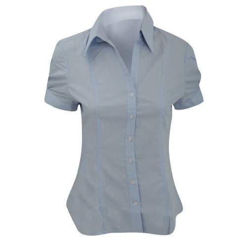 Stylish Half Sleeve Plain Girls Shirt  by Kavins International