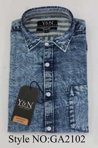 Mens Denim Shirt  by Gold Apparel