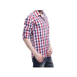 Small Checks Cotton Mens Shirt 