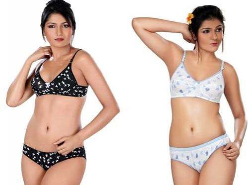 Satin Ladies Padded Undergarment Set