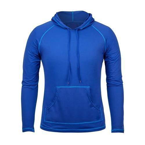 Mens Blue Pocket Hoodies