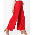 Fancy Red Rayon Palazzo thumb 1