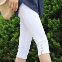 Ladies White Capri