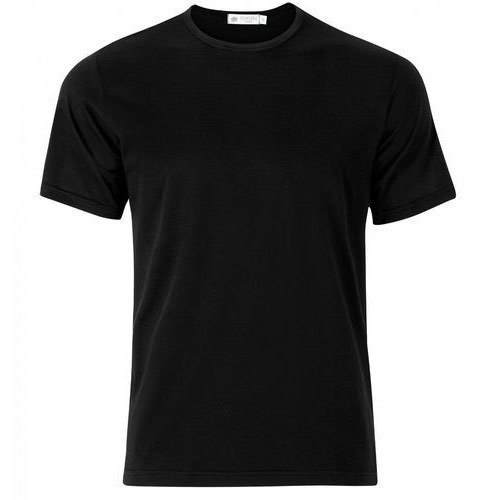 Mens Black Plain T Shirt