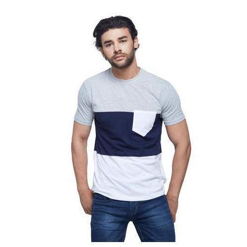 Mens Multi Color Printed T Shirt  by Cyankart India Private Limited