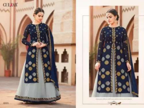 Multi color printed Gulzar Parizat Georgette Salwar  suit  by Anita Fashions