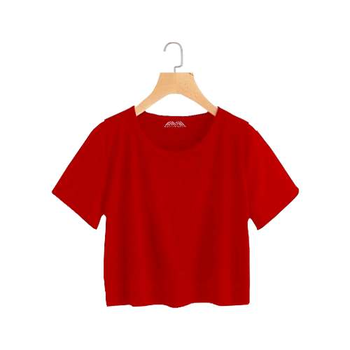 Fancy Ladies Plain Crop Top  by Lets Madovr Private Limited