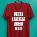 Red Mens Printed T Shirt