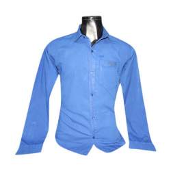 Denim Plain Shirt For Mens