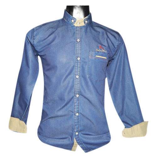 Mens Faded Denim Shirt