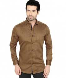 Brown Stripe design Shirt for Mens 