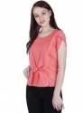 Peach Color Casual Cap Sleeve Top  thumb 1
