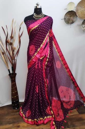 Fancy Georgette Butti Saree  by G K Fashion