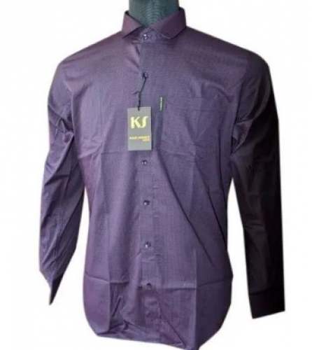 Cotton Plain Full Sleeve Men Shirt
