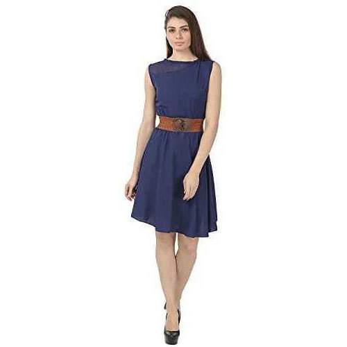Blue Casual One Piece Dress
