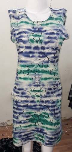 Multi Color One Piece Midi Dress For Ladies by MS Creation