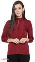 Plain Maroon Tunic Top For Girls