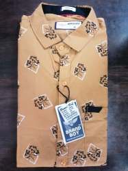 Cream Mens Floral Printed Shirt