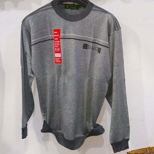Plain Grey Sweatshirt For Mens by Rider Fashion