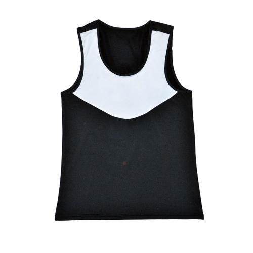 Mens Black And White Gym Vest by V.K Enterprises