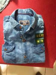 Fancy Blue Denim Shirt