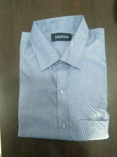 Mens Formal Sky Blue Shirt by Varsha Traders