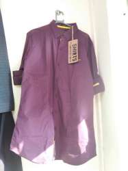 Purple Plain Fancy Shirt by Brand Studio