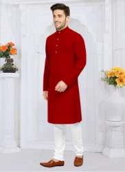 Plain cotton Kurtas For Mens 