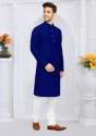 Plain cotton Kurtas For Mens  thumb 1