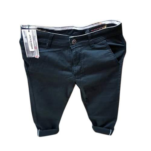 Mens Black Chinos Trouser by Manav Creation