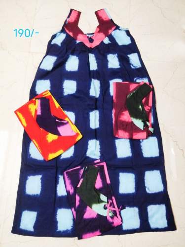 Blue Cotton Nighty