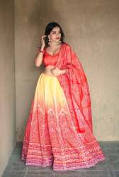 Amazing Printed Bandhani Lehenga Choli