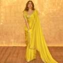 bollywood-moss-chiffon-yellow-sequence-saree