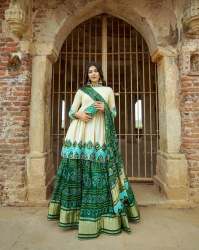 BUTTER SILK WITH DIGITAL PRINT LEHENGA