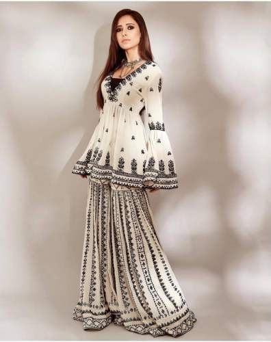 Classic Georgette Stitched Palazzo Suit 