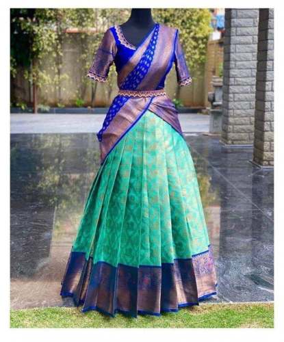 Kanjiveram Silk Zari Navratri Lehenga Choli
